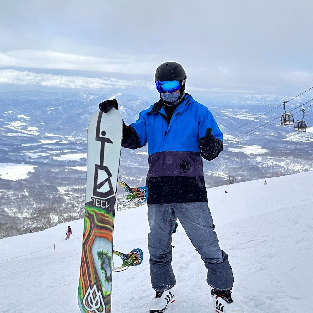 Nomis Era Jacket Bright Blue / Dark Purps / Black Mens Large Snowboard